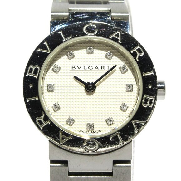 Auth BVLGARI Bvlgari Bvlgari BB23SS D****** Silver Women's Wrist Watch - Picture 1 of 12